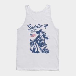 Saddle Up & Chase Your Dreams Tank Top